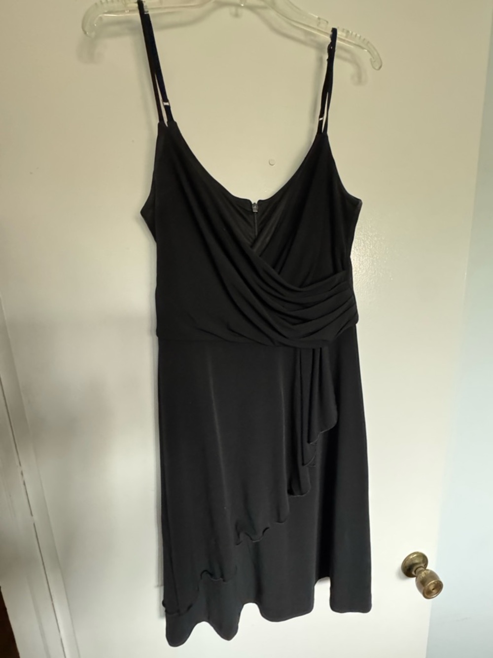 Banana Republic Black layered Draped Slip Dress